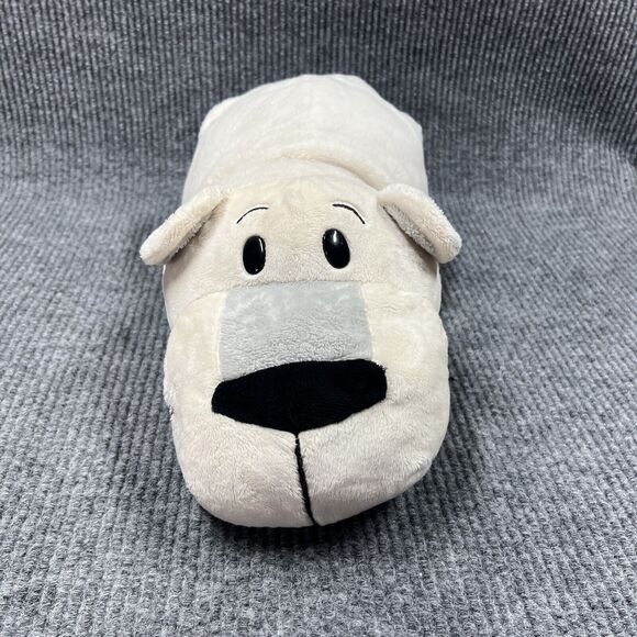 Just Play FlipaZoo 2 in 1 Plush 20” White Polar Bear Poppi/Gray Husky Dog Asher - Picture 11 of 15